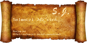 Selmeczi Jácint névjegykártya